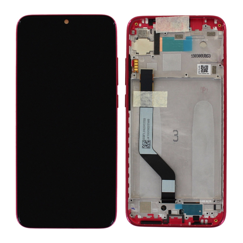 Cbzebloc-ecran-rouge-pre-monte-sur-chassis-pour-xiaomi-redmi-note-7